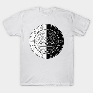 Bill Cipher Black and White Sign T-Shirt